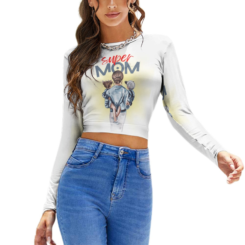 Super Mom Backless T-shirt