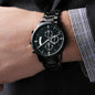 Buyer Customizable Engraved Black Chronograph Watch 2