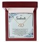 To My Soulmate Gold Double Hearts
