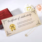 To My Soulmate Gold Double Hearts