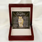 To My Daughter Gold Double Heart Mom 1