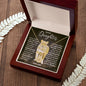 To My Daughter Gold Double Heart Dad 1
