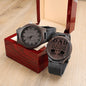 Best Dad Ever Engraved Wooden Watch