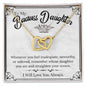 BAD1 Beatutiful Inter Locking Heart Necklace
