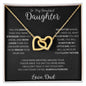 B1FD Beatutiful Inter Locking Heart Necklace