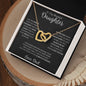 B1FD Beatutiful Inter Locking Heart Necklace