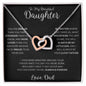 B1FD Beatutiful Inter Locking Heart Necklace