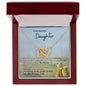 My Beautiful Daughter | I am proud of you - Interlocking Hearts Necklace