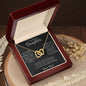 B1FD Beatutiful Inter Locking Heart Necklace