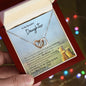 My Beautiful Daughter | I am proud of you - Interlocking Hearts Necklace