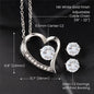 To My Soulmate Heart CZ Ear rings 1