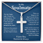 My Soulmate | Proud to be yours - Stainless Steel Cross Necklace