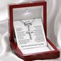 My Son | Grateful to have you - Stainless Steel Cross Necklace