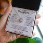 Daugter Dad 2 beautiful Love Knot Necklace
