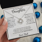 Daugter Dad 2 beautiful Love Knot Necklace